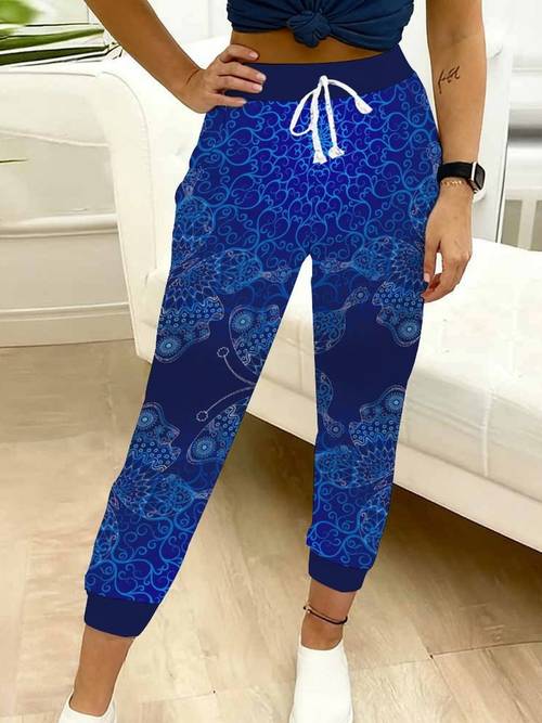 classic and stylish womens printed drawstring pants an elegant and fashionable a gift for your