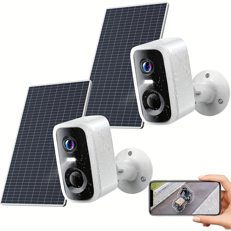 TEMU Wesecuu Security Cameras Wireless Outdoor Indoor For Home Security Camera, Smart Phone App Surveillance Camera System Outside, Pet Camera With