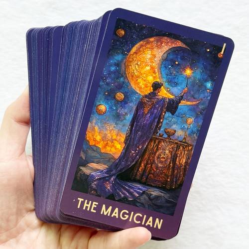 78 card celestial tarot deck with guidebook complete traditional tarot universe wisdom cards suitable for beginners experienced readers english oracle deck with book 78 card gift for s