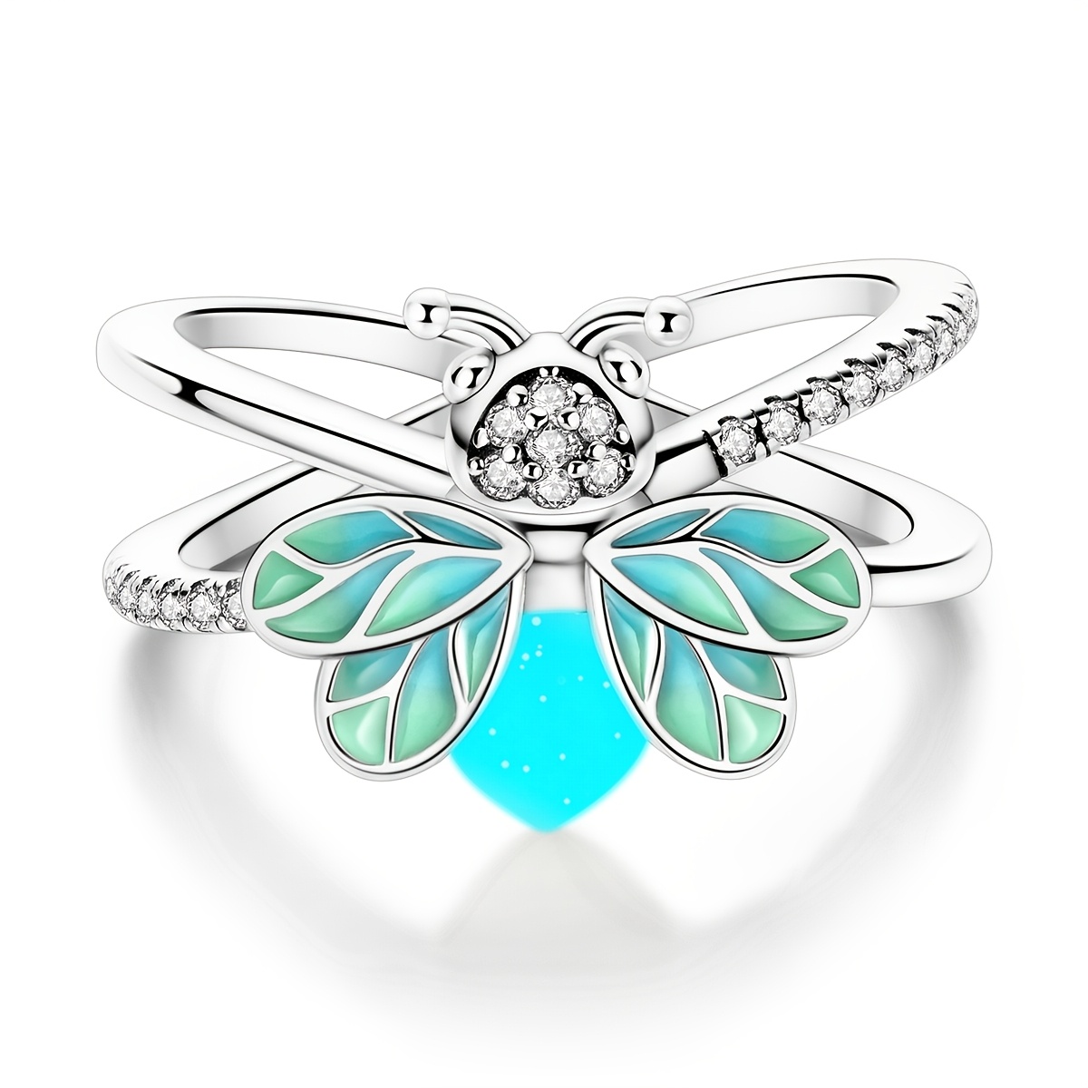 Women's Summer Night Glow Firefly Ring, Elegant Gift
