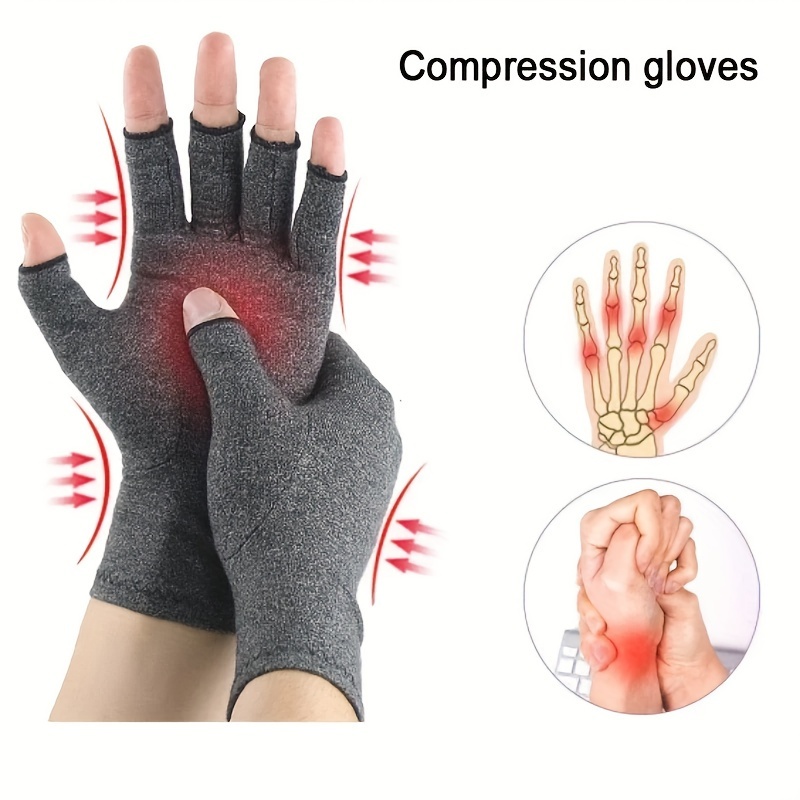 Guantes de compresión para el pulgar, transpirables, con férula de gel para  el pulgar, manga de compresión para muñeca, guante sin dedos para aliviar