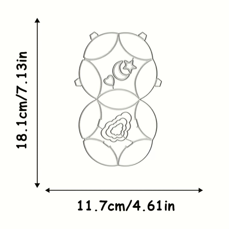 Image of 1pc Creative Stars Metal Cutting Die - Versatile Craft Tool For Scrapbooks, Photo Albums, Greeting Cards And Home Decor - Great For Holiday Wishes And Crafts