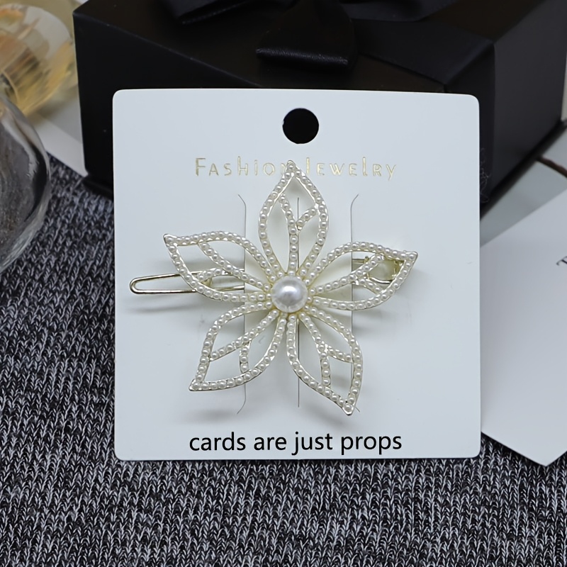 TEMU A New Floral Hairpin Temperament Side Clip Frog Button Bangs Clip Additions