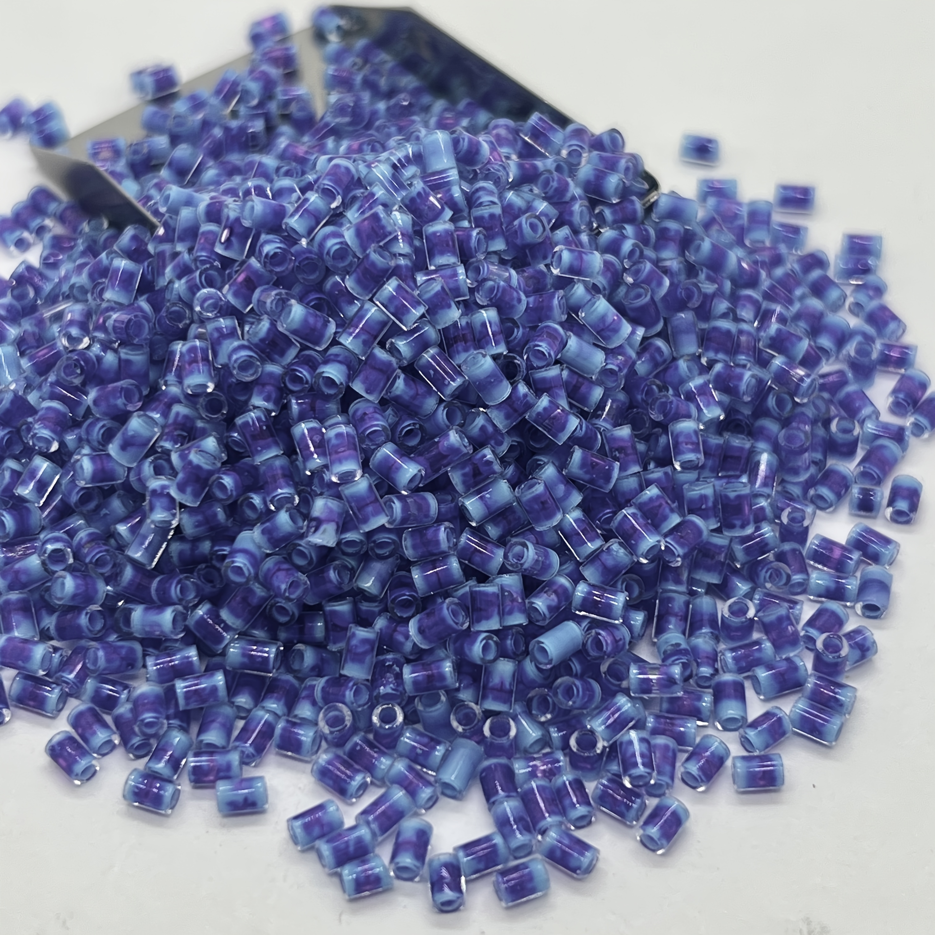 Colorful Bamboo-shaped Glass Bead Set, 320pcs for DIY Jewelry Making