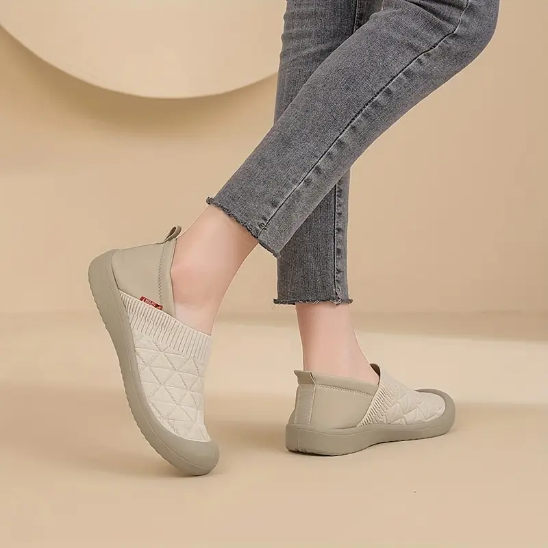 Knit Slip-On Loafers