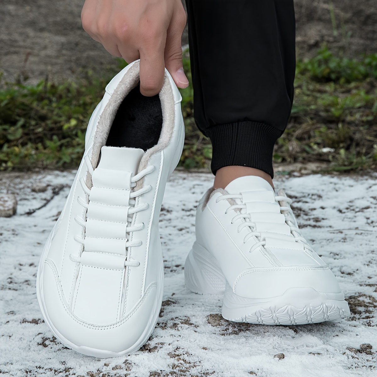 Men's Thickened Wide Toe Casual Shoes for Winter