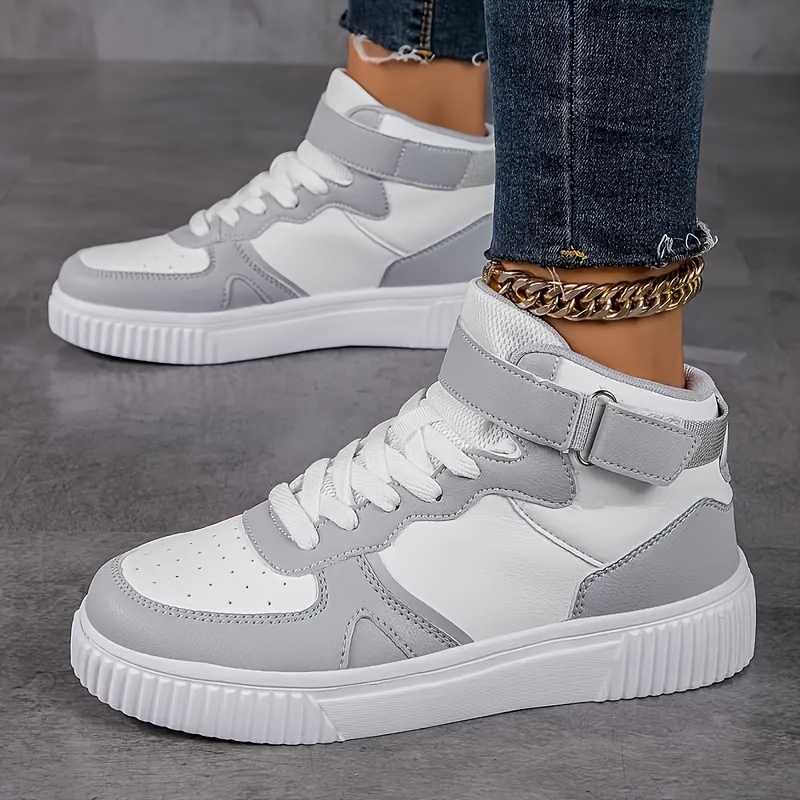 Fashion High Top Sneakers Casual Sports Shoes Stylish Streetwear For Preppy Trainers plus size