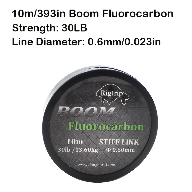 E-shop 1 Stück Karpfenangel-Schnur Boom Fluorocarbon Hakenleine für Karpfenrigs Kombi Chod Rig 15IB 25IB 35IB -Grundangeln Zubehör