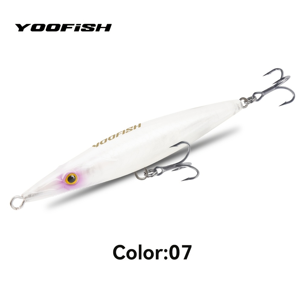 TEMU 1pc Long-cast Hard Lure, Abs Material, Sturdy And Durable, 28g/35g, Topwater/slow-sinking Bait, Use, Suitable For Freshwater/, Built-in Rattle
