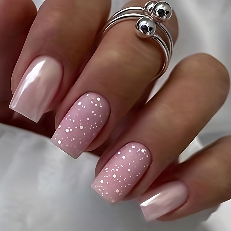 Upgrade Your Look: 24pcs Press-on Nail Set, Elegant And , Brightens Light Beige, Versatile And , High-end Feel, Detachable False Nails For Nail Extension, Includes Jelly Glue And 1 Nail File