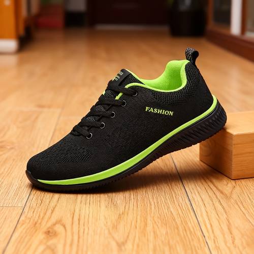 mens fashionable breathable lace up lightweight sneakers colors casual outdoor running and walking shoes lightweight mens shoes