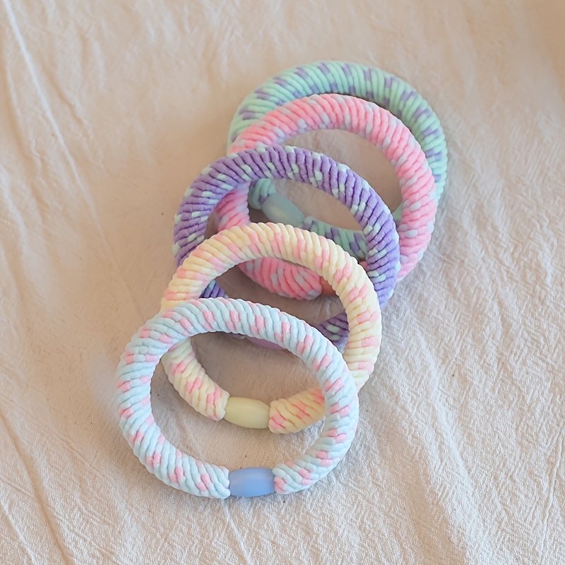 5 Women's Colored Hair Ties for Everyday Use
