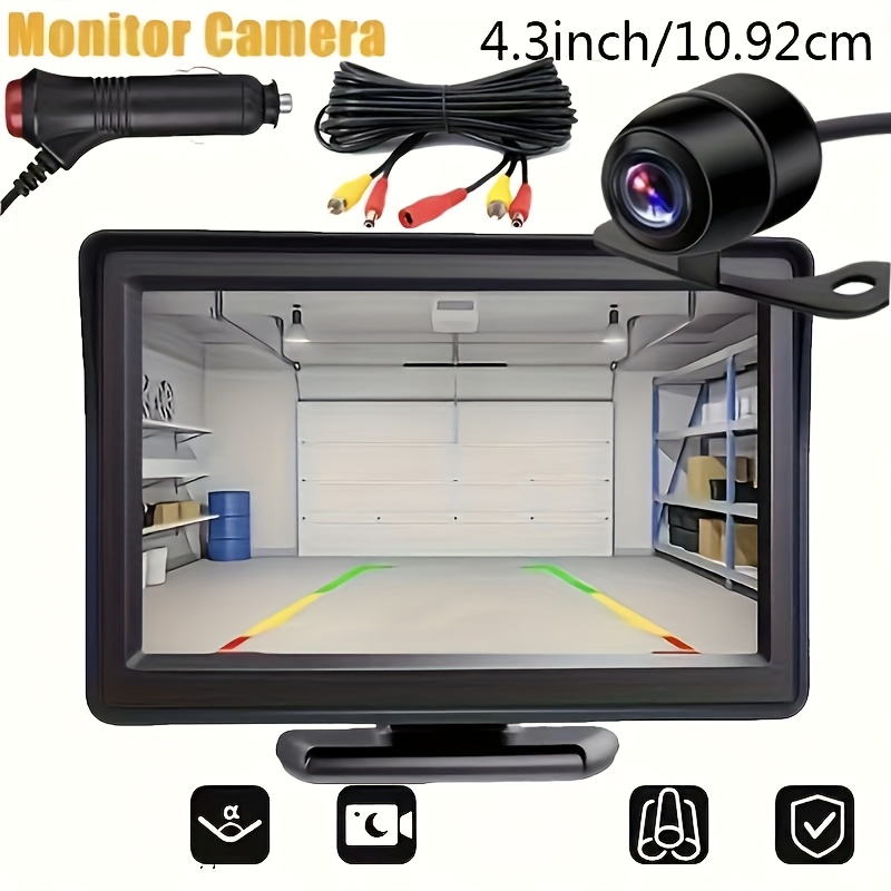 

4.3 Inch Automotive Monitor And Backup Camera System - Universal Fit For Cars, Suvs, Rvs, And Pickup Trucks For And , Without Battery