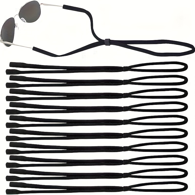 TEMU 10 Lanières de lunettes ajustables, cordon pour monture sport et mode, support porte-lunettes unisexe