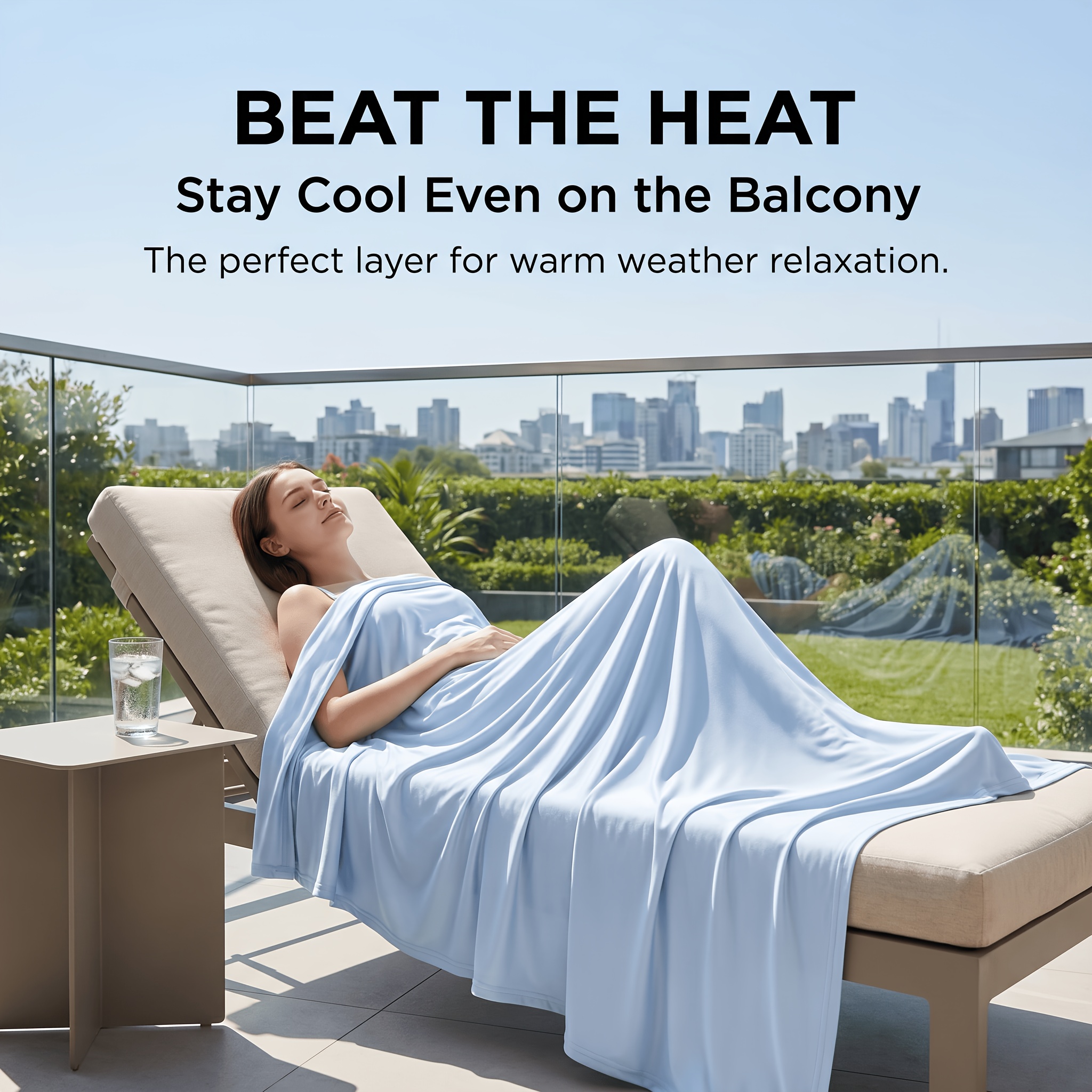 TEMU Instant Cooling Blanket Suitable For Hot Sleepers & Night Sweats, Lightweight Breathable Bed Throw With Cooling Technology, Suitable For Adults,
