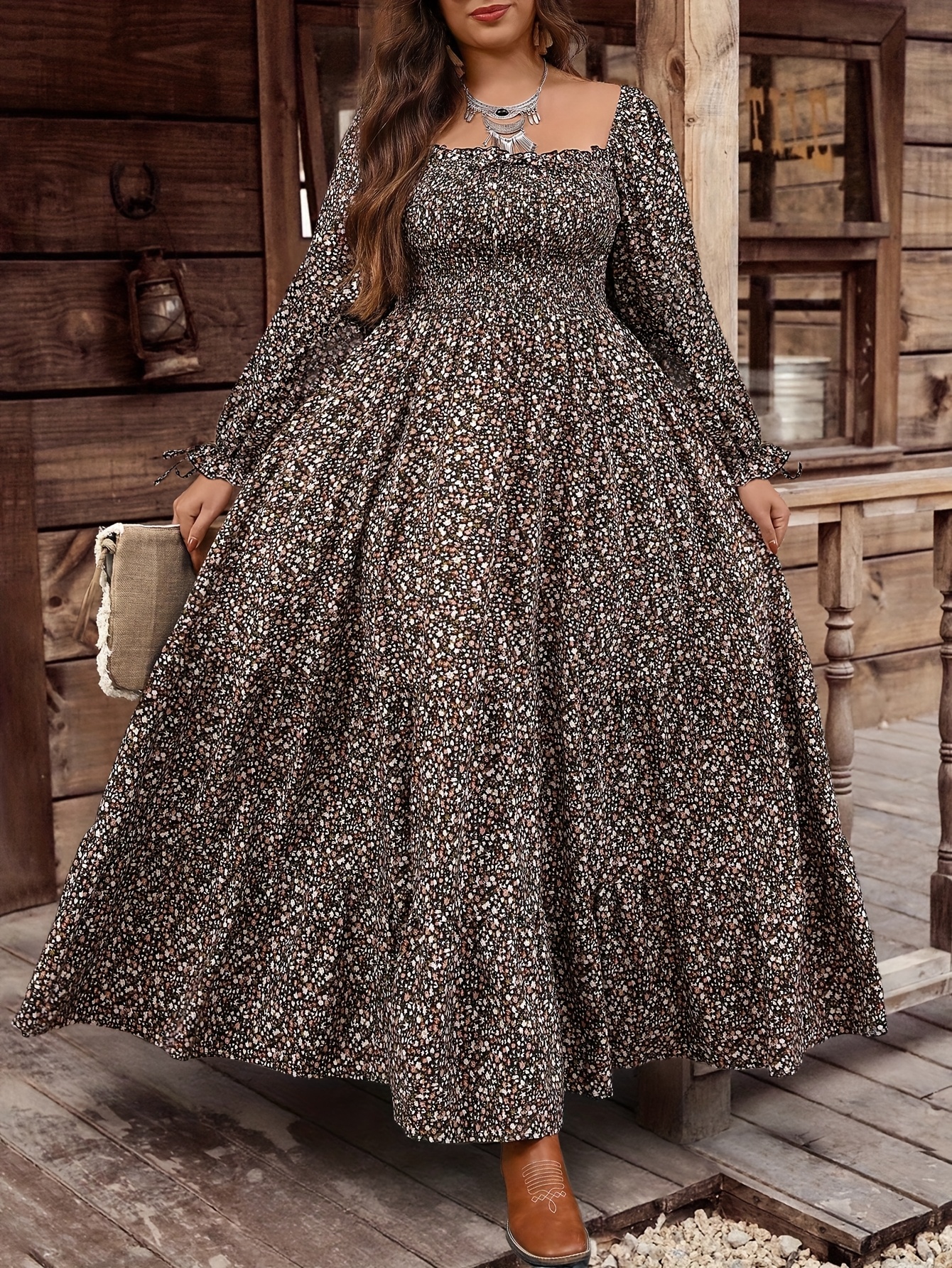 green emerald velvet dress Women's Vintage Western Maxi Dress Fall Casual Loose Long Sleeve V Neck  Country Flowy Dress Flower Long Dress,Black,S at Amazon Women's Clothing  store
