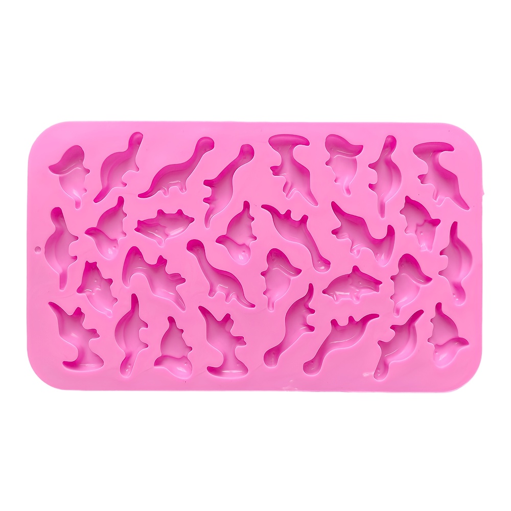 TEMU 1pc Mini Dinosaur Chocolate Silicone Mold For , Pudding, Dessert, Cookie Baking, Birthday Cake Decoration