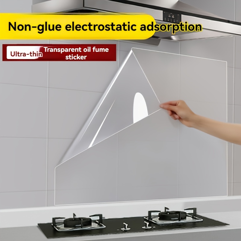 

High-temperature Resistant Ps Splatter Screen - Self-adhesive , Water-repellent Protective Film For Kitchen , Easy To For Cooking Areas