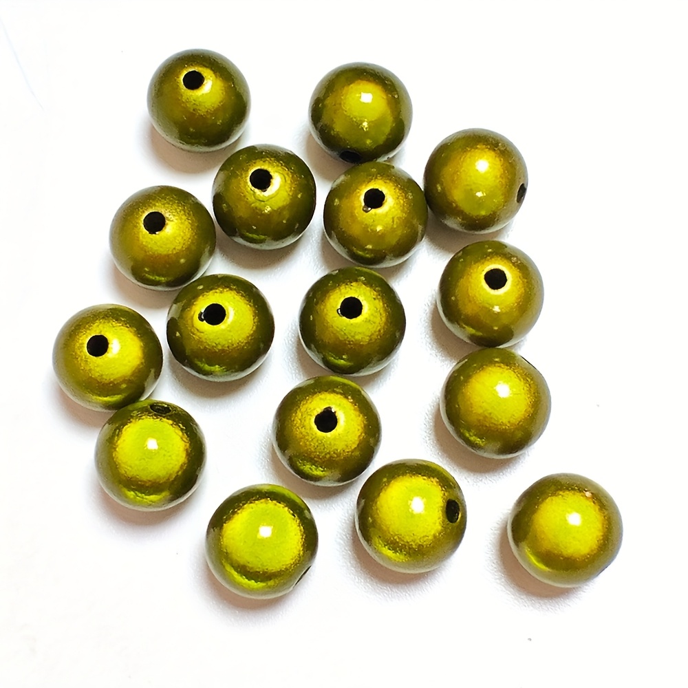 25pcs 12mm 3d Magic Charms - Round Acrylic Spherical Beads With For Making, Necklace, Bracelet, Earring Accessories (magic Eyes For 3d Face Effects)