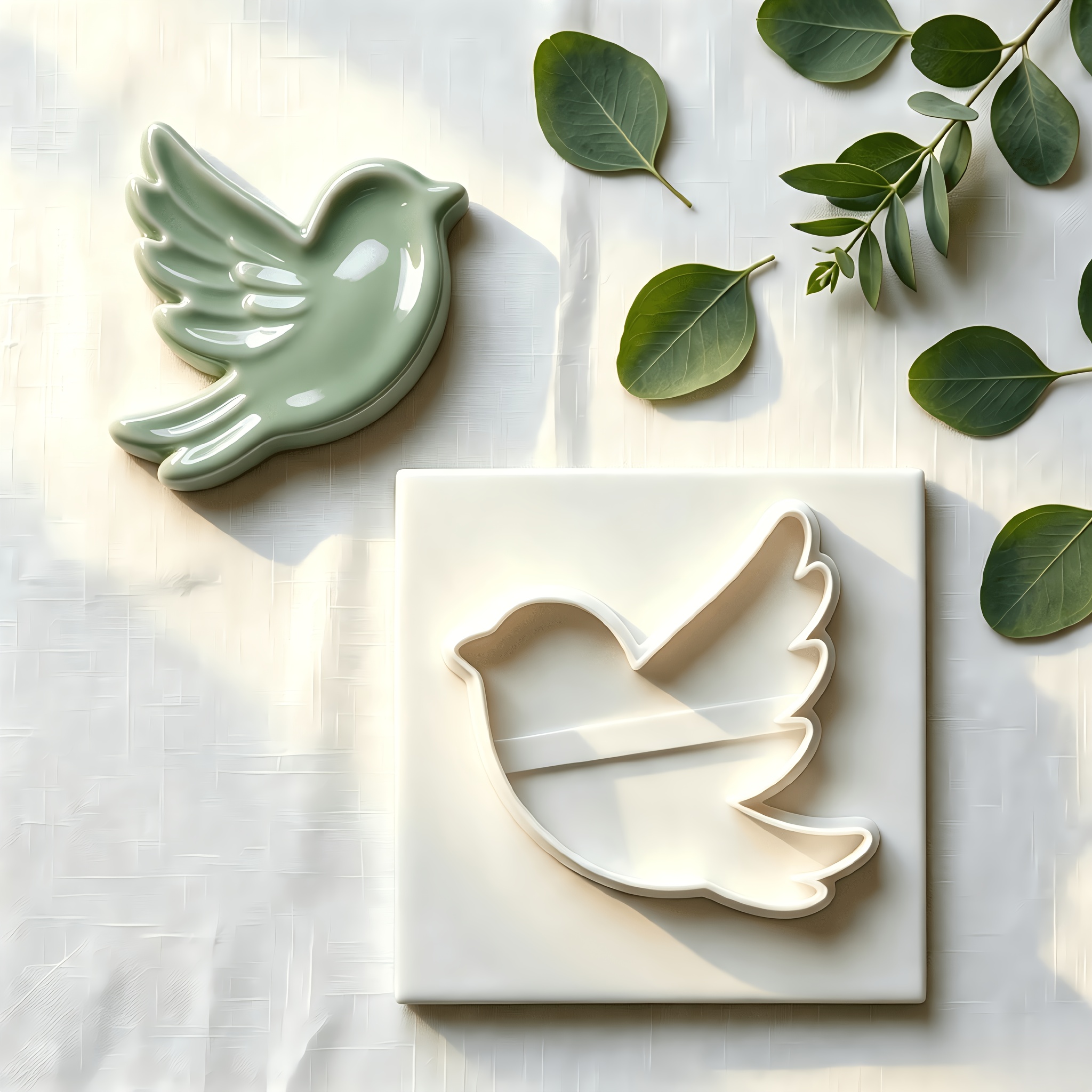 TEMU Cortador pequeño de arcilla con forma de pájaro - Cortador de manualidades de plástico adecuado para hacer joyas, troqueles de arcilla DIY para