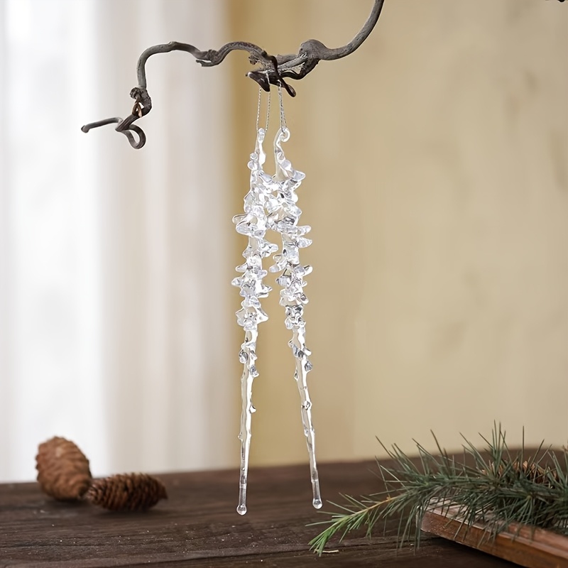 

Ensemble de 30 Pendentifs en Cristal Acrylique - Design Pierre de Glace pour Noël, Mariage, Fête à , Saint-Valentin & Décorations d'Anniversaire