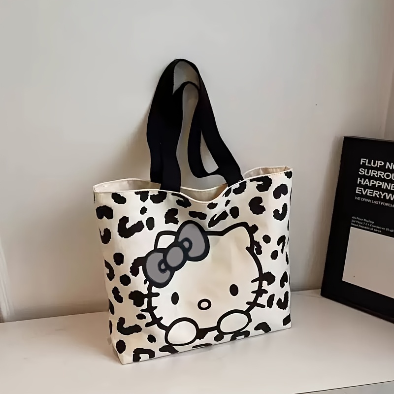 Image of Cute Cartoon Women Tote Bag, Multi-functional Women's Shoulder Bag Handbag Large Capacity Commuter Bag Suitable For Summer Commuting, 3 Styles