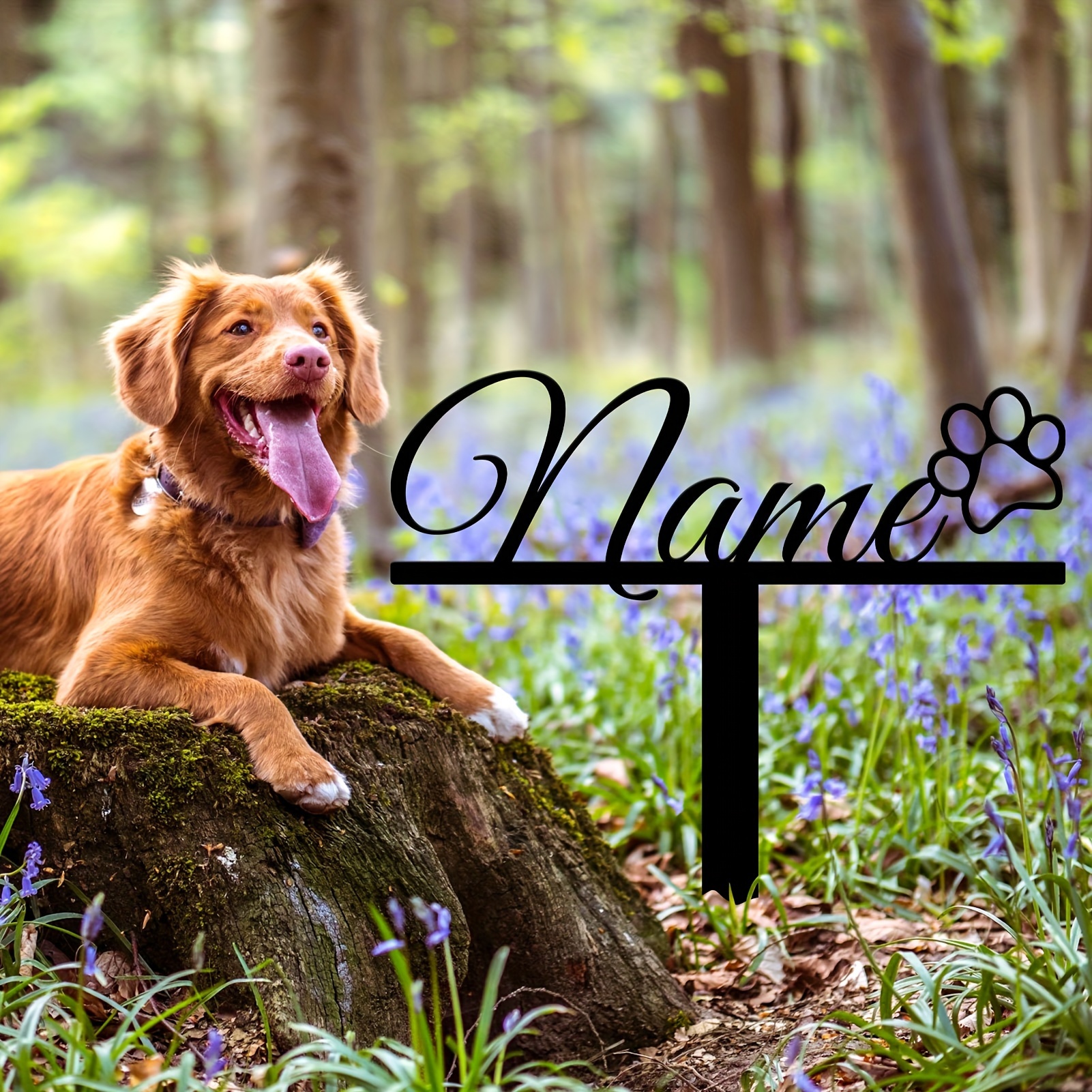 Personalized Pet Memorial Marker with Custom Name & Date