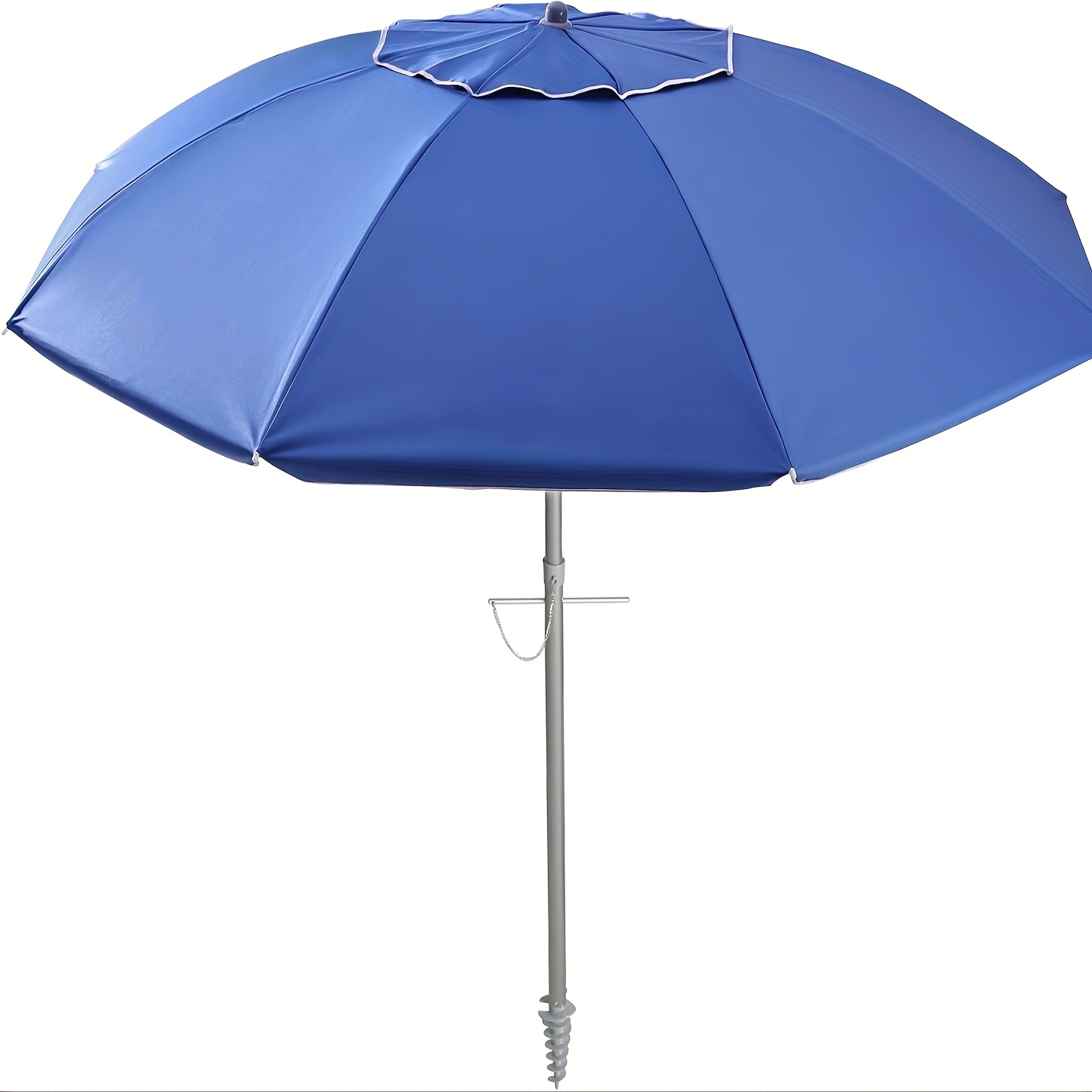 TEMU 7ft Beach Umbrella With Sand Anchor & Tilt, Upf 50+ Protection Beach Umbrellas For Sand, Beach Umbrellas For Heavy Duty Wind Portable With Carry