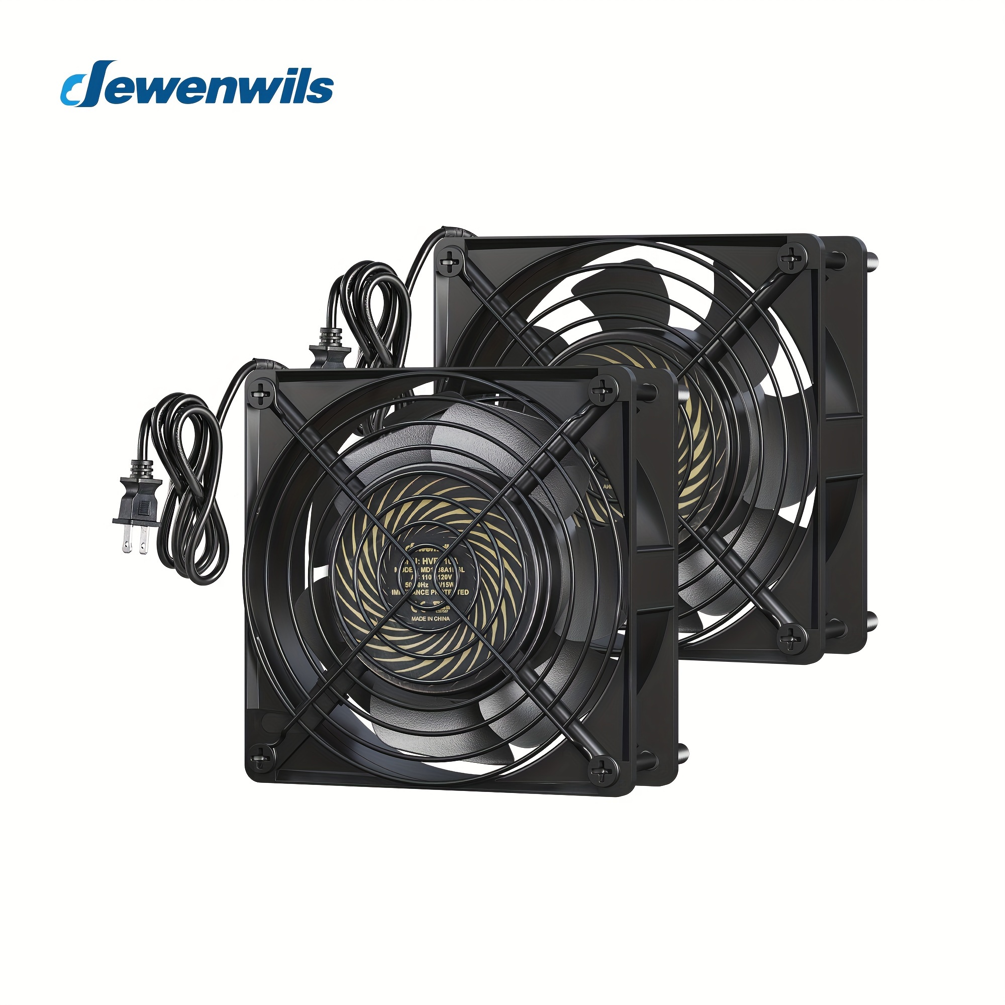 

Dewenwils 2 120v Ac Fan, Fan 120mm, 18w 2850rpm 90cfm, Diy Fan