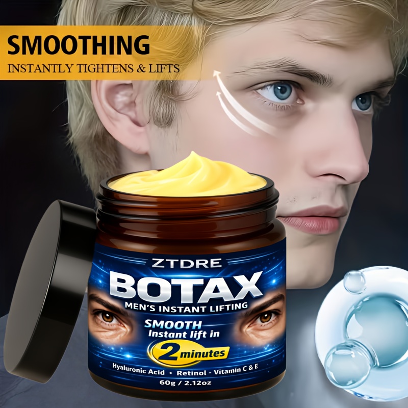 BOTAX Men's INSTANT LIFTING, Enriched with Retinol, Collagen, Plant-derived Squalane, Vitamins C and E, Hyaluronic Acid, and More, Smooths, Firms, and Lifts While Deeply Nourishing and Moisturizing. It Visibly Brightens Light Beige, Evens Out Uneven