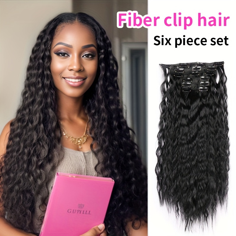 6 Inch Corn Wave Clip In Topper Hairpieces Women Synthetic Temu