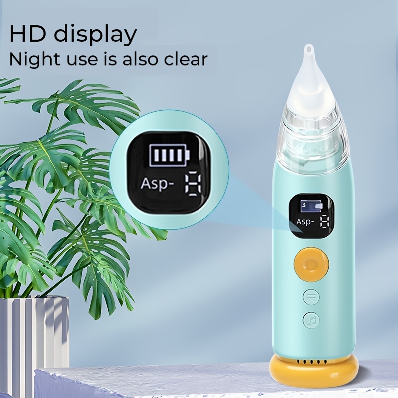 1pc portable electric   cleaner soothing music and soft lighting 3 adjustable suction levels 3 soft silicone tips to clear nasal   suitable for home use Product details 2