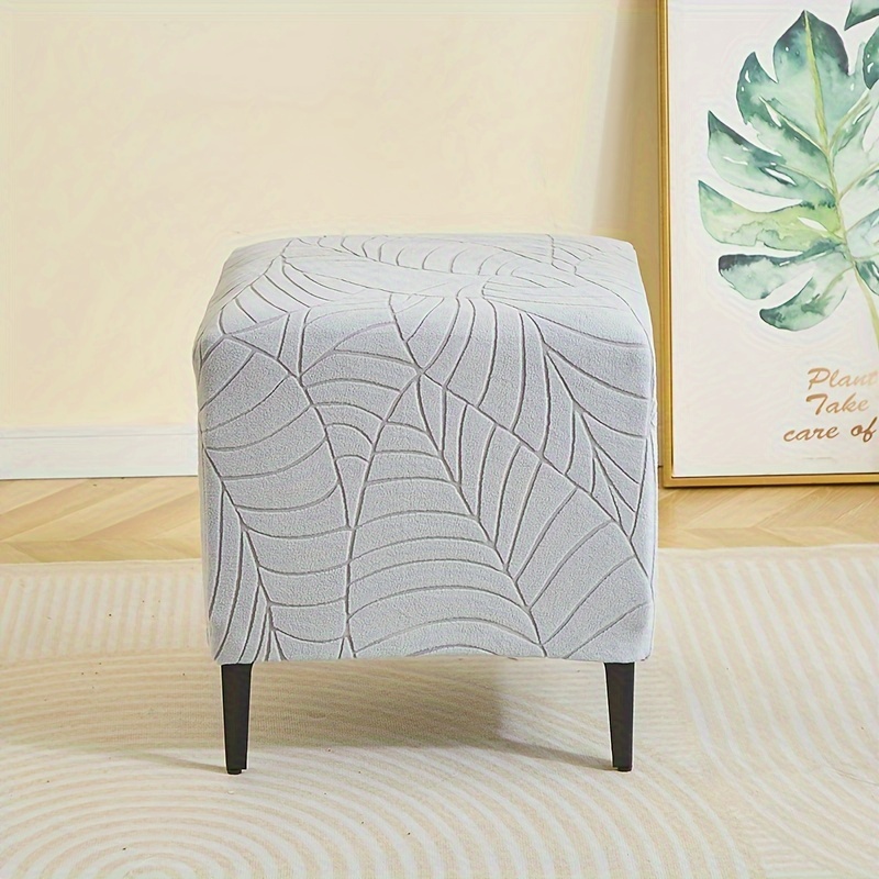 Housse Pour Pouf Highdi – Velours Extensible, Fond élastique Antidérapant, Lavable En Machine Housse Pouf Rectangulaire