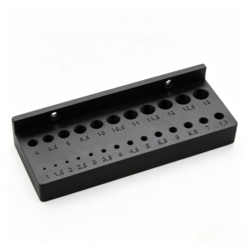 TEMU Portapunte per trapano tutto in uno, organizzatore per punte da 1-13 mm, portapunte da 24 , supporto per attrezzi stampato in 3D, portapunte per