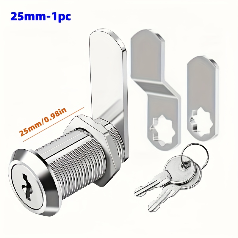 TEMU 1pc Alloy Cam Locks With Keys Are Suitable Cabinet Locks, Mailbox Locks, Storage Cabinet Locks, Vending Locks, And Rv Locks. Each Lock With 2