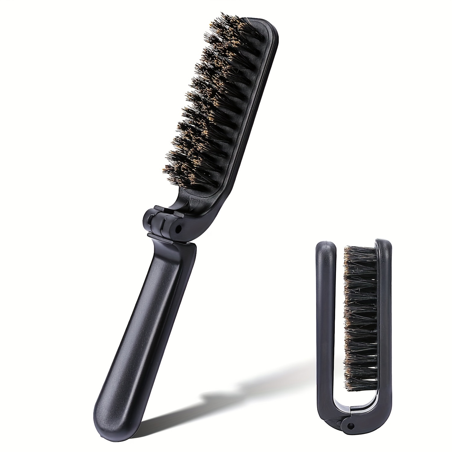 TEMU Travel Hair Brush, Collapsable Pocket Hair Brush -static Range Hair Brush Mini Beard Brush Portable Hair Styling Tool For Women And Men
