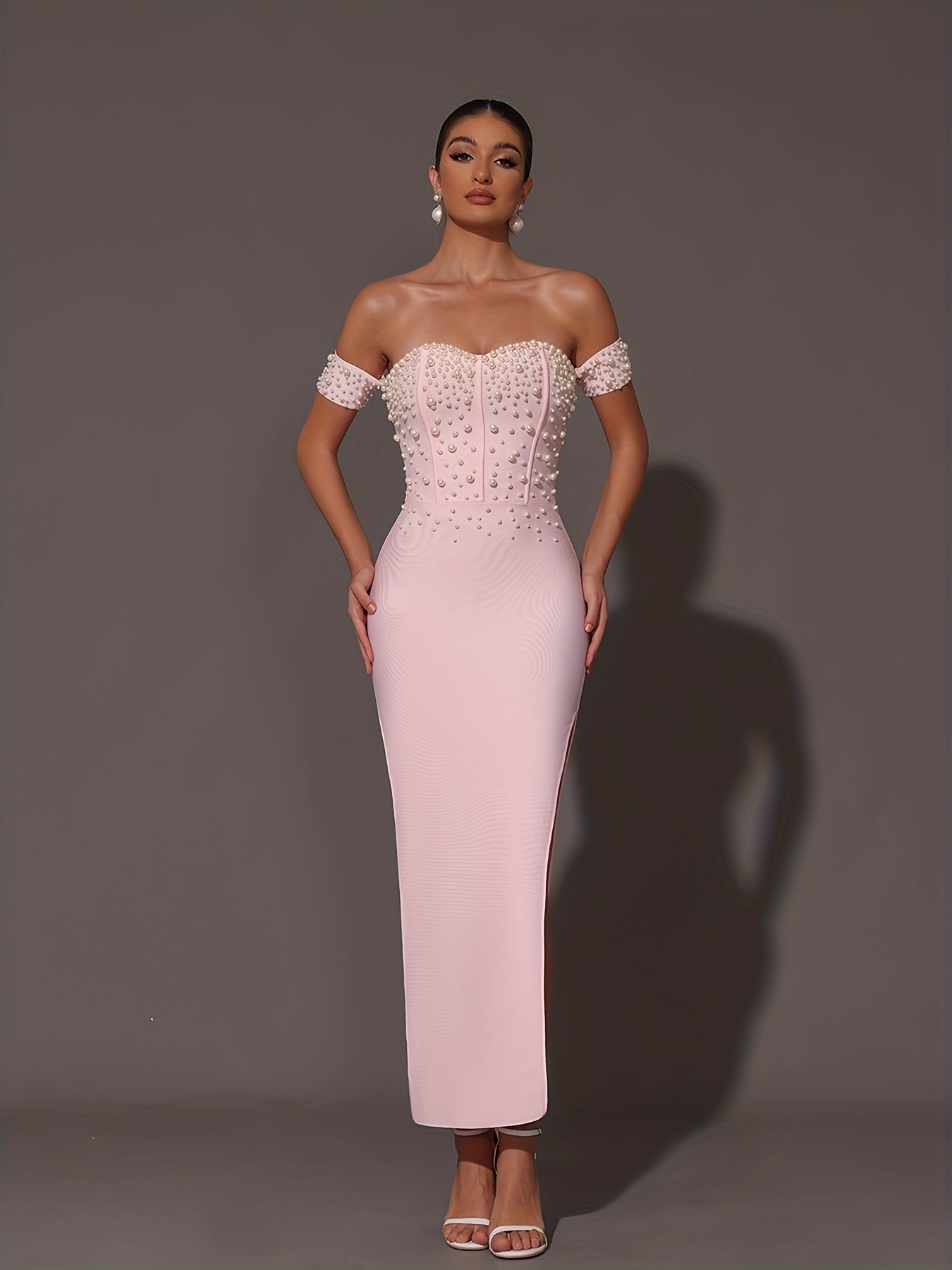 new fashionable shoulder statement beaded one shoulder - Temu Italy