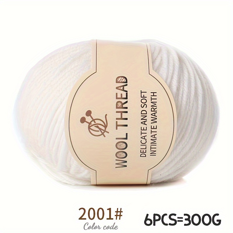 TEMU High-quality Pure Medium-thick Wool Yarn , Handmade Knitting Material Package, Knitting Production Autumn And Warm Sweater, Sweater, Scarf, Hat