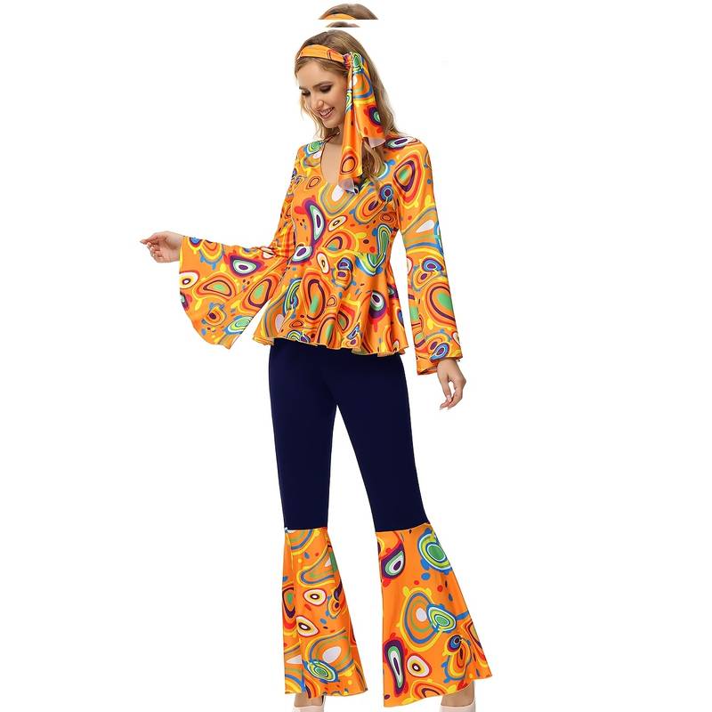 Pantaloni Discoteca Donna Glitterati – Moda Anni 70-80 – Lucidi E Metallizzati