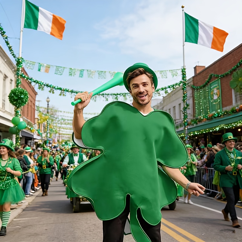 TEMU 's Day Costume Shamrock Holiday Decoration Felt Holiday Additions