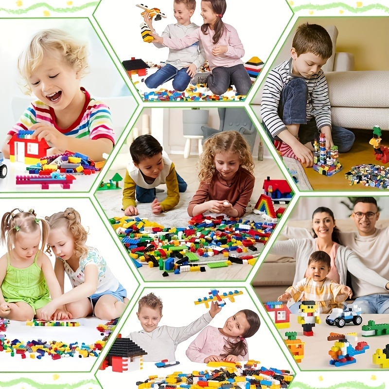 30pcs Multicolor Blocks 1x6 Studs Hole Small Building Block Toy