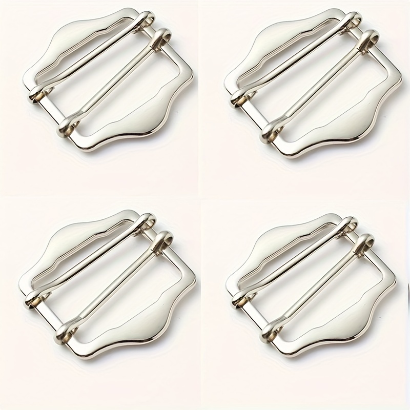 4pcs Set Metal Double Pins Buckle Vest Windbreaker Belt Adjustment Buckle  Hat Backpack Button - Jewelry & Accessories - Temu