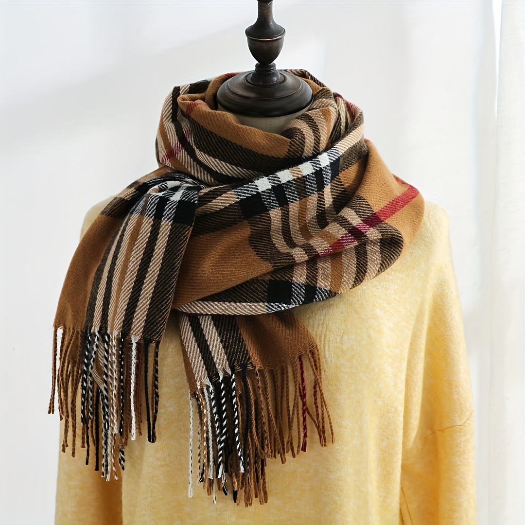 

8 Colors New Print Scarf, Fashionable Cashmere Tassel Shawl Autumn And Winter Warm Big Scarf Shawl Neck.