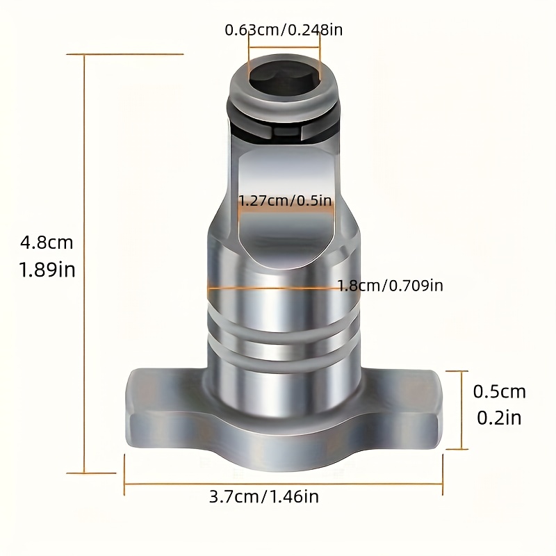 TEMU Electric Wrench & Drill Bit Adapter Set - , Durable Alloy Steel, Wear-resistant & Anti-corrosion