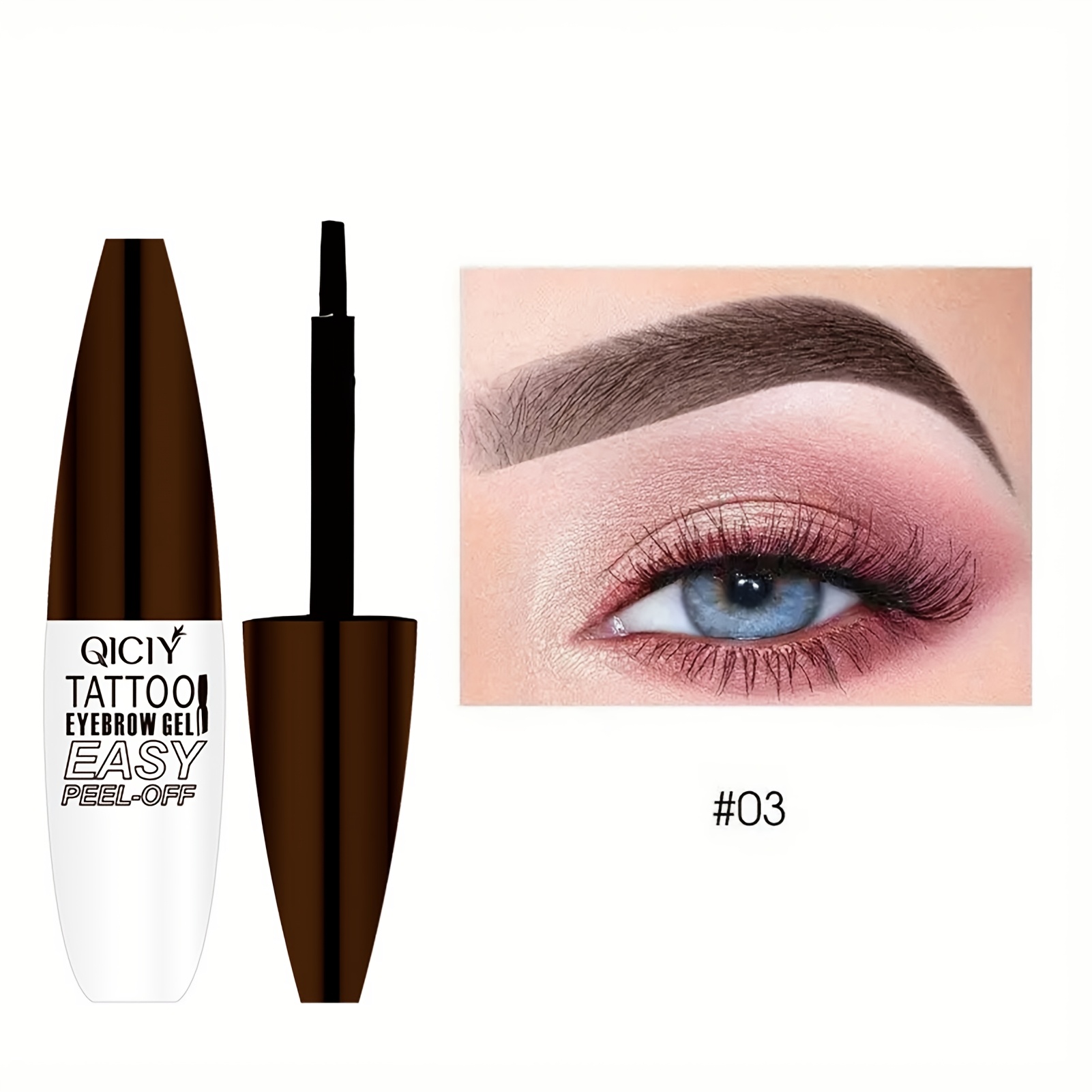 -off Eyebrow Gel - Waterproof, , Natural , Types, Perfect For Beginners