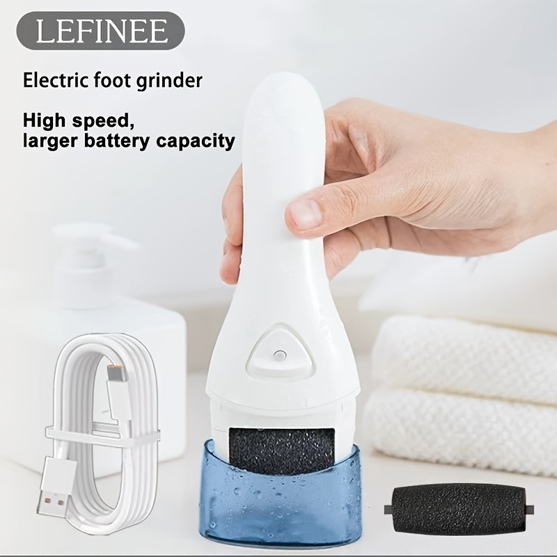 TEMU Electric Foot Remover, Rechargeable Portable Foot File Pedicure Kit, Foot Sanding File, Professional Foot Care Tools, Ideal Cleaning Device For