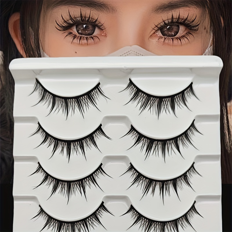 

5 Pairs Of Small Devil False Eyelashes And Big Eyes False Eyelashes 5 Pairs