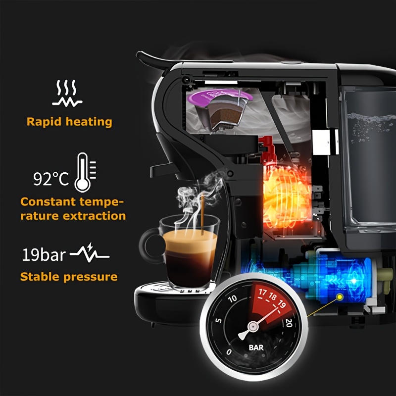 HiBREW 4-in-1 Koffiemachine met meerdere capsules