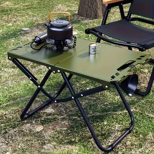 portable folding table lightweight with foldable detachable legs compact suitable for camping picnic bbq hiking beach outdoor table for parties for use storage design
