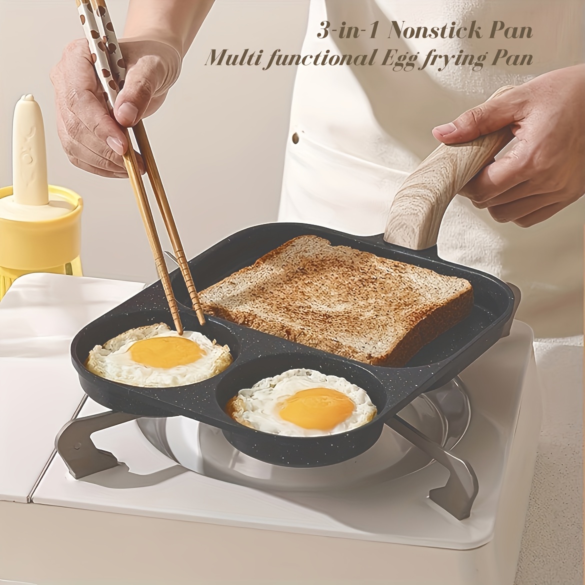 

Aluminum Frying Pan For And Pancakes - Gas And Induction , - Imitation Wood , Breakfast Pan